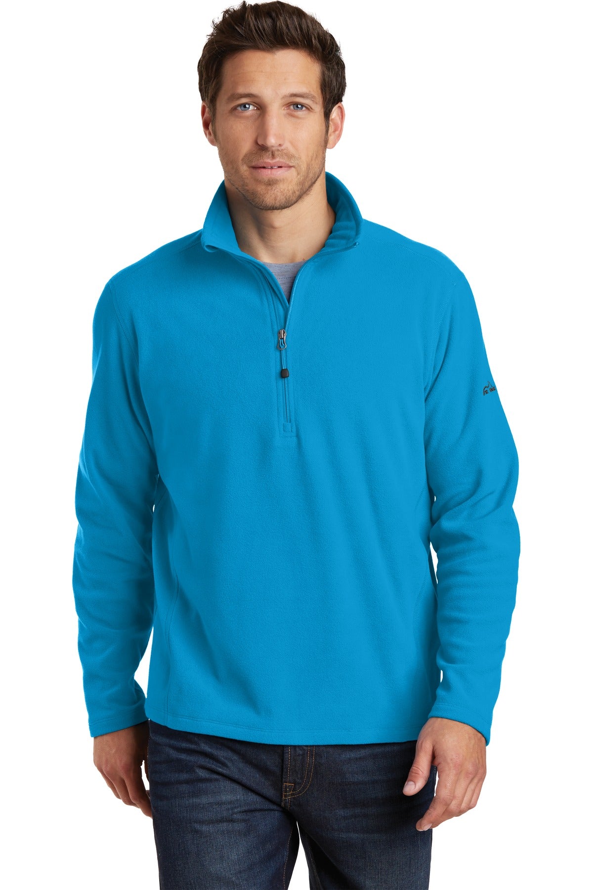 Custom Embroidered Eddie Bauer Sweatshirts in Peak Blue