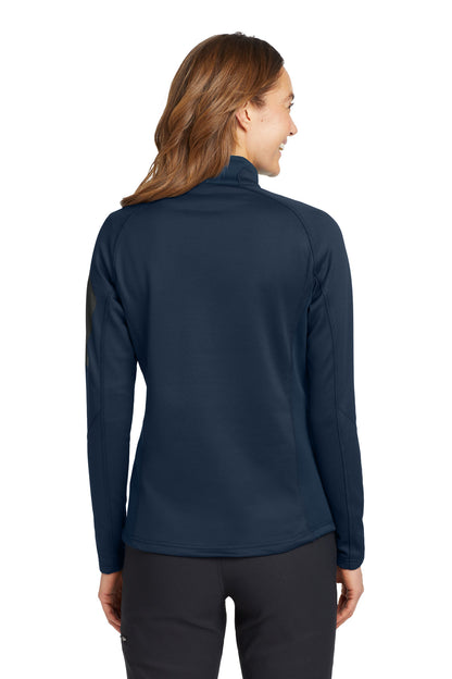 Custom Embroidered Eddie Bauer Women's 1/2-Zip Performance Fleece. EB235,River Blue Navy