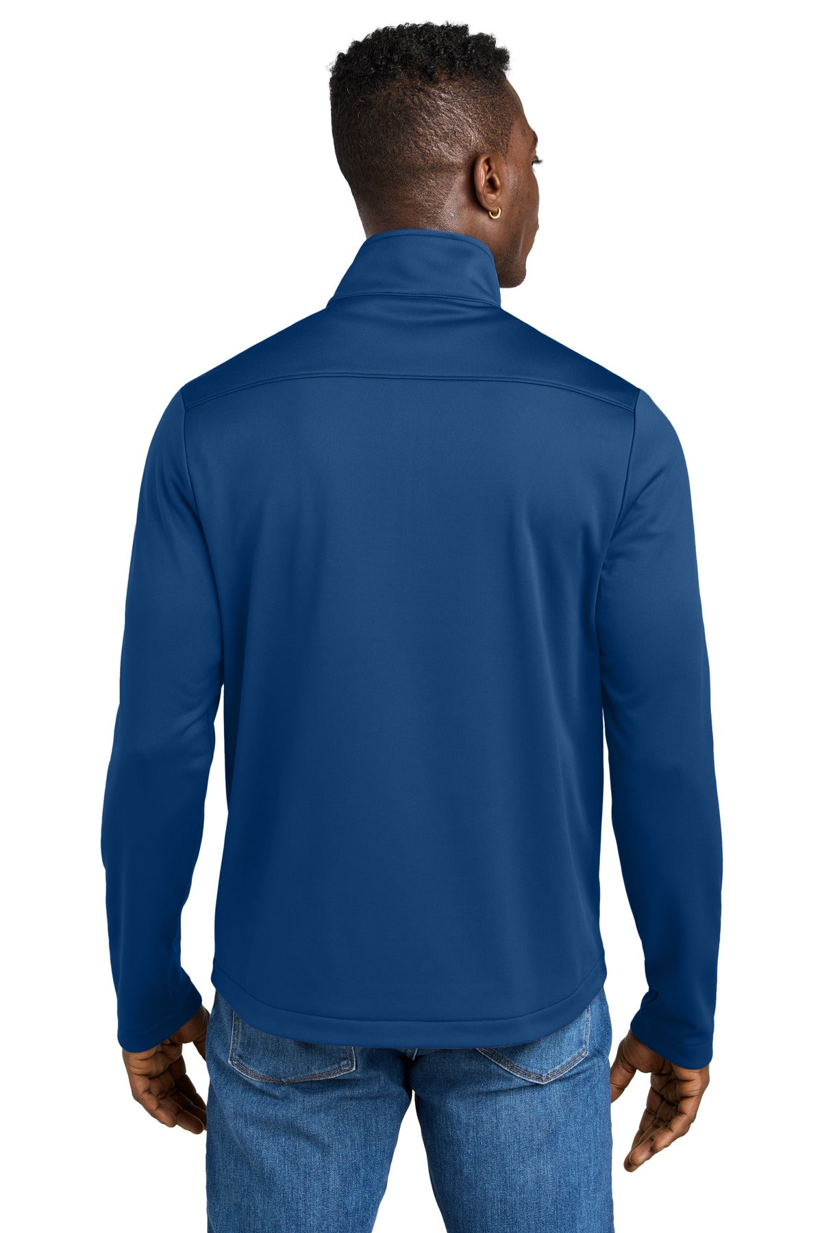 Custom Embroidered Eddie Bauer Smooth Mid Layer Fleece 1/2-Zip EB2360,Cobalt Blue