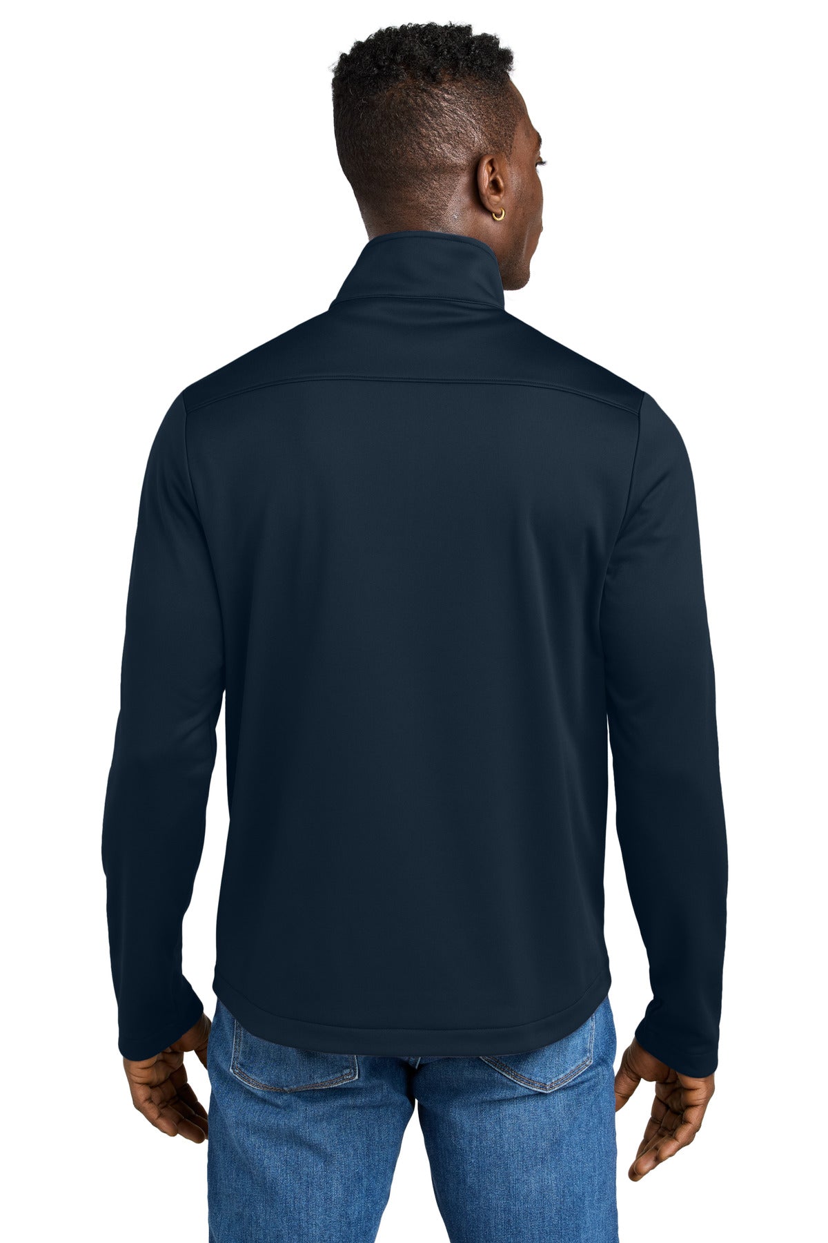 Custom Embroidered Eddie Bauer Smooth Mid Layer Fleece 1/2-Zip EB2360,River Blue Navy