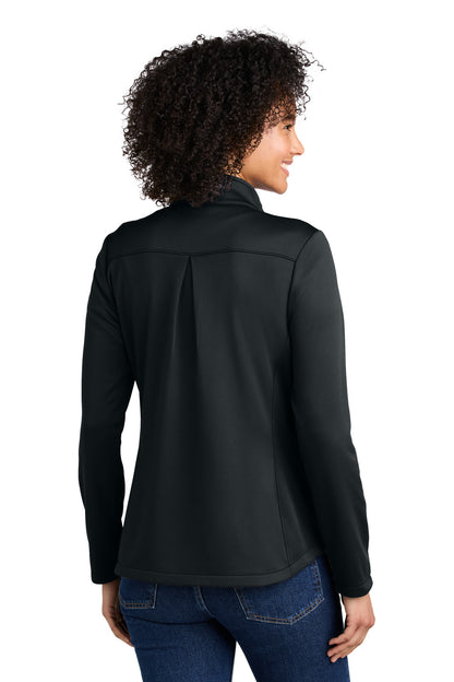 Custom Embroidered Eddie Bauer Women's Smooth Mid Layer Fleece 1/2-Zip EB2370,Black
