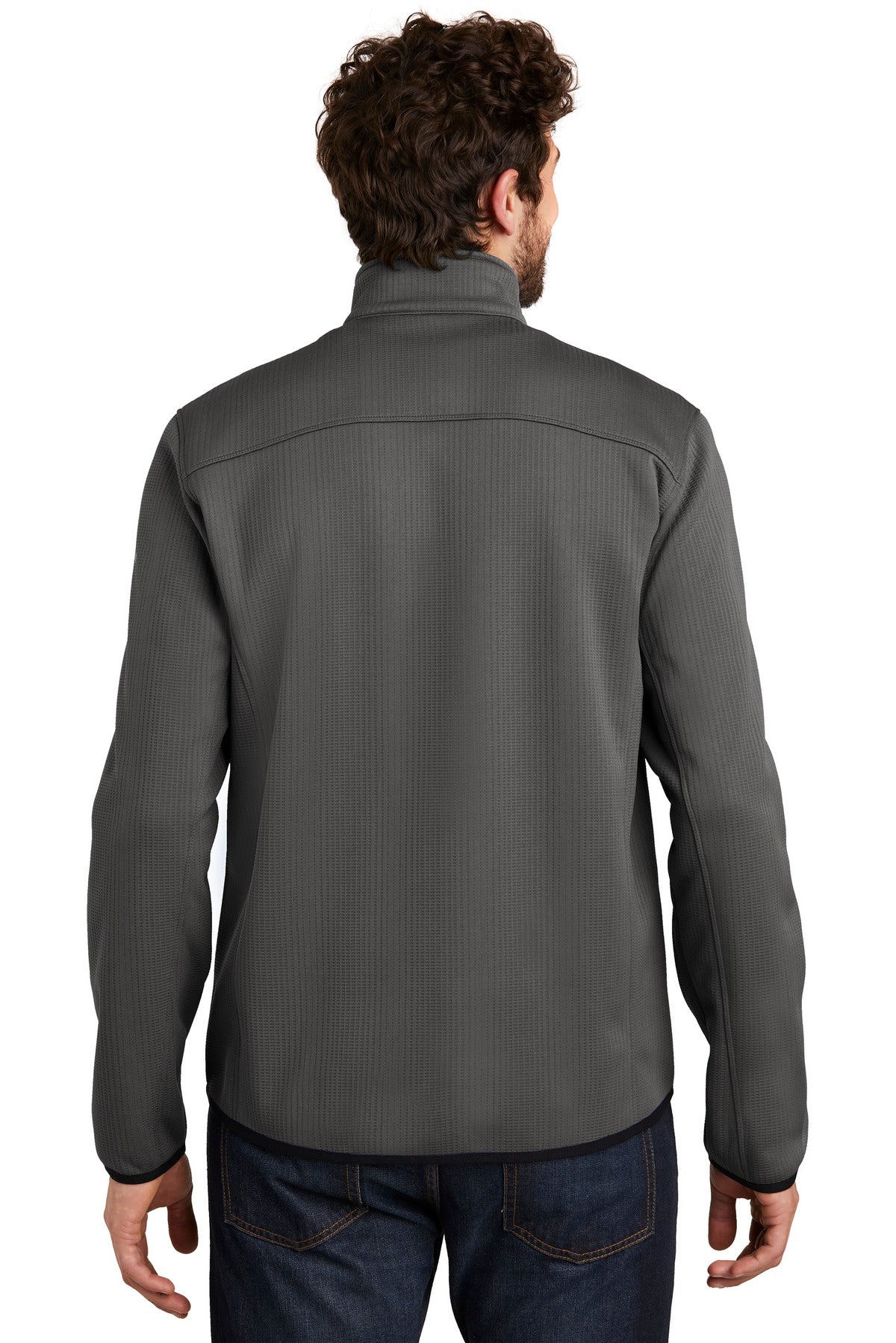 Custom Embroidered Eddie Bauer  Dash Full-Zip Fleece Jacket. EB242,Grey Steel