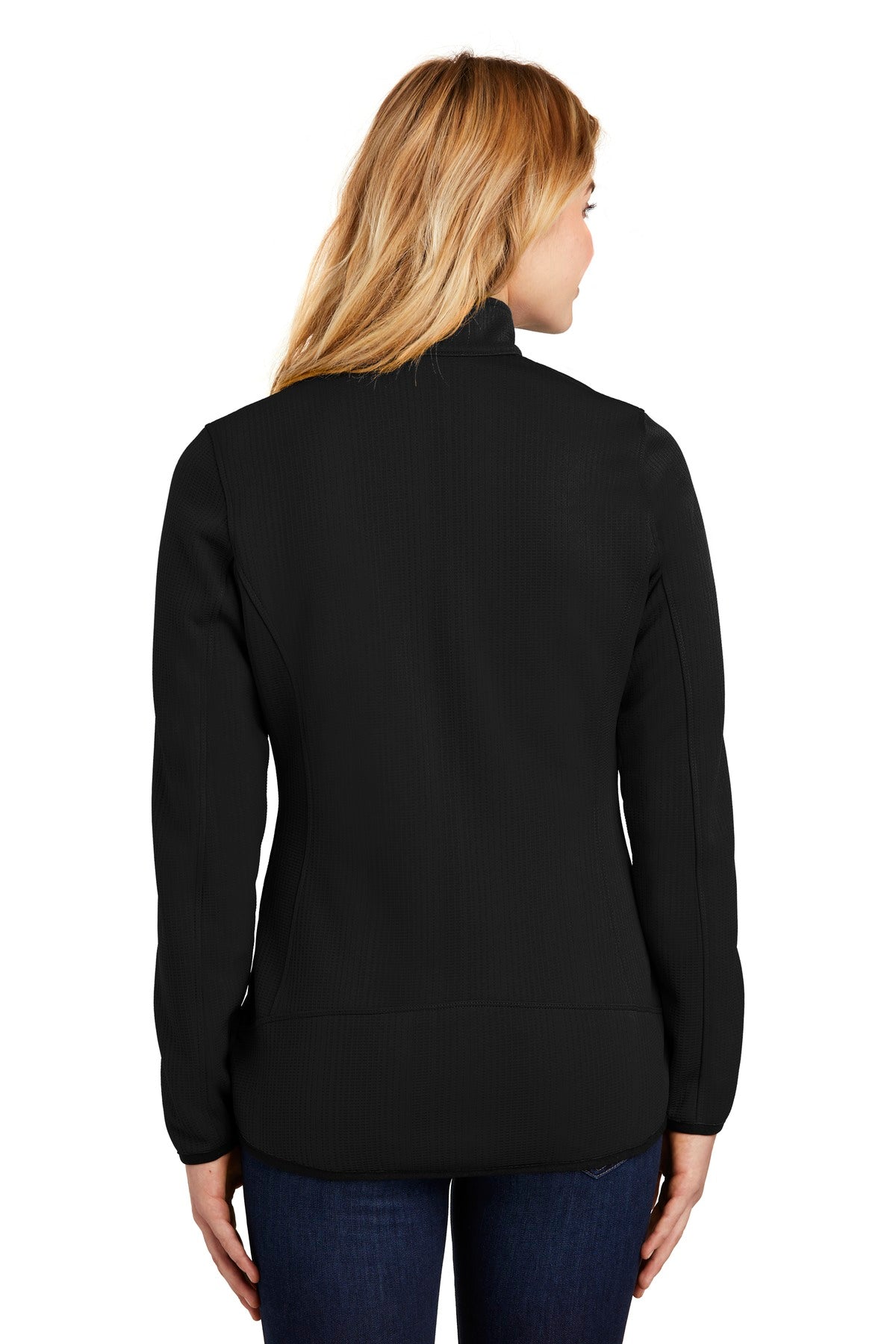 Custom Embroidered Eddie Bauer  Women's Dash Full-Zip Fleece Jacket. EB243,Black