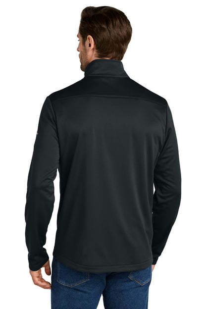 Custom Embroidered Eddie Bauer Smooth Mid Layer Fleece Full-Zip EB2460,Black