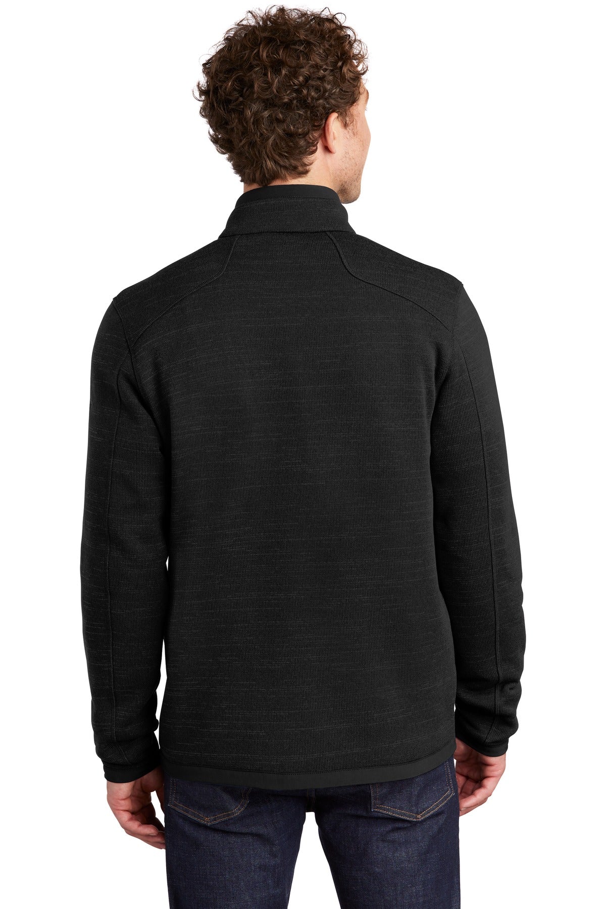 Custom Embroidered Eddie Bauer  Sweater Fleece Full-Zip. EB250,Black