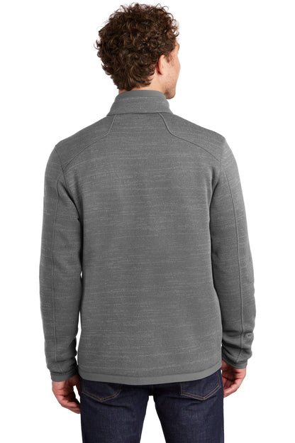 Custom Embroidered Eddie Bauer  Sweater Fleece Full-Zip. EB250,Dark Grey Heather