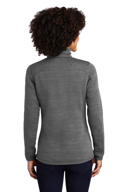 Custom Embroidered Eddie Bauer  Women's Sweater Fleece Full-Zip. EB251,Dark Grey Heather