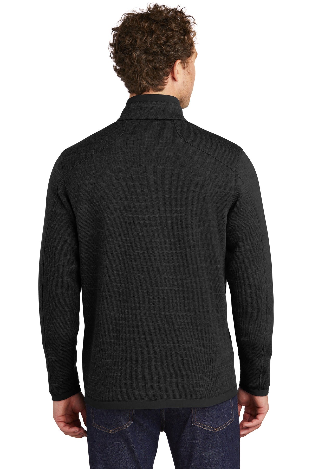 Custom Embroidered Eddie Bauer  Sweater Fleece 1/4-Zip. EB254,Black