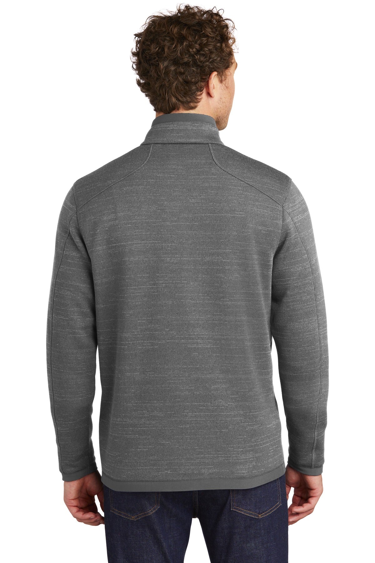 Custom Embroidered Eddie Bauer  Sweater Fleece 1/4-Zip. EB254,Dark Grey Heather