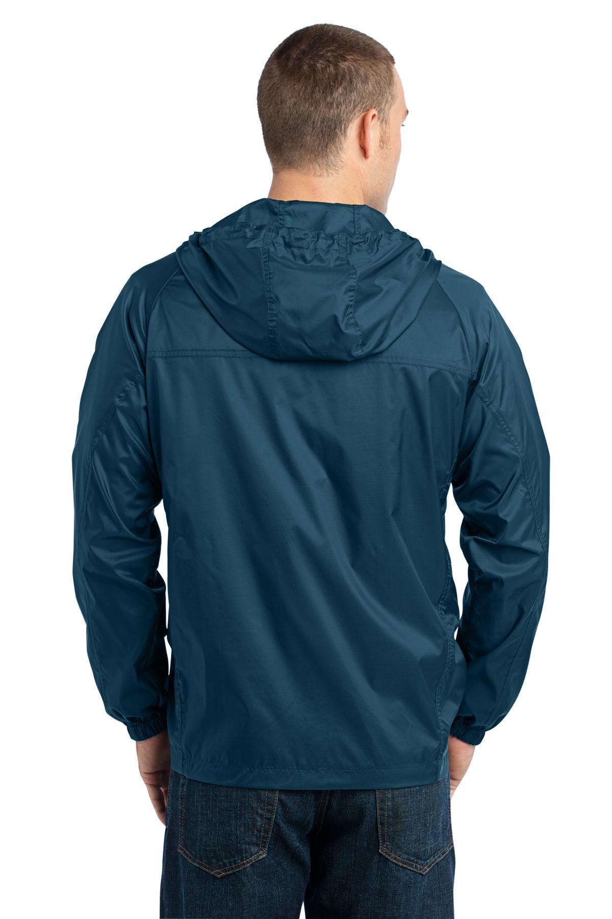 Custom Embroidered Eddie Bauer - Packable Wind Jacket. EB500,Adriatic Blue