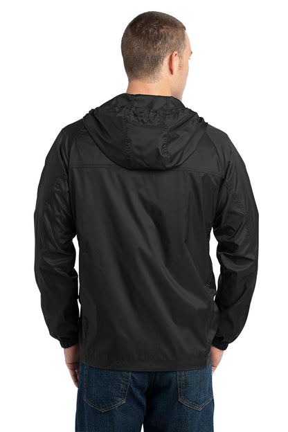 Custom Embroidered Eddie Bauer - Packable Wind Jacket. EB500,Black