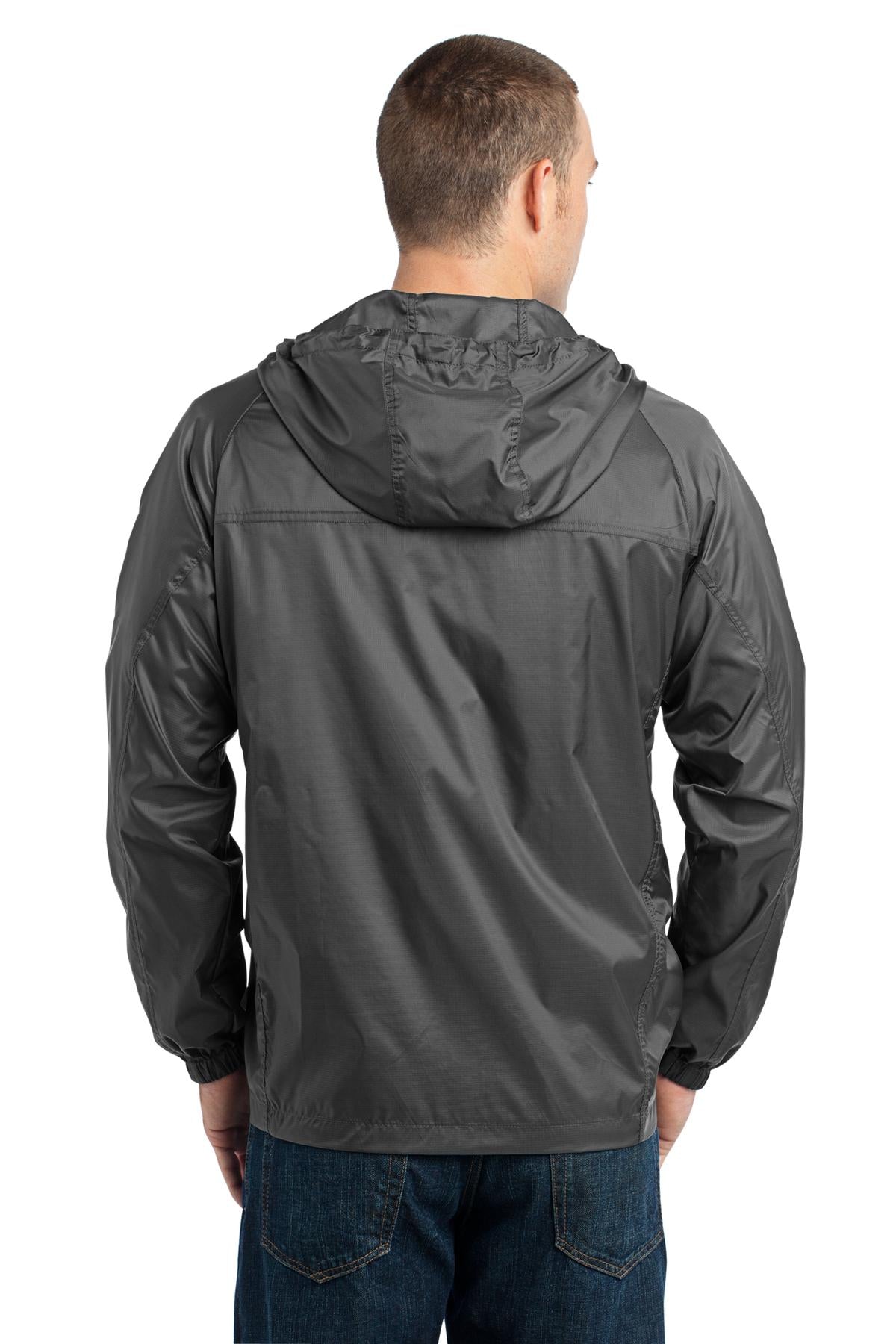 Custom Embroidered Eddie Bauer - Packable Wind Jacket. EB500,Grey Steel