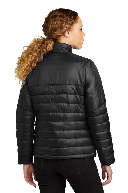 Custom Embroidered Eddie Bauer Women's Quilted Jacket EB511,Deep Black