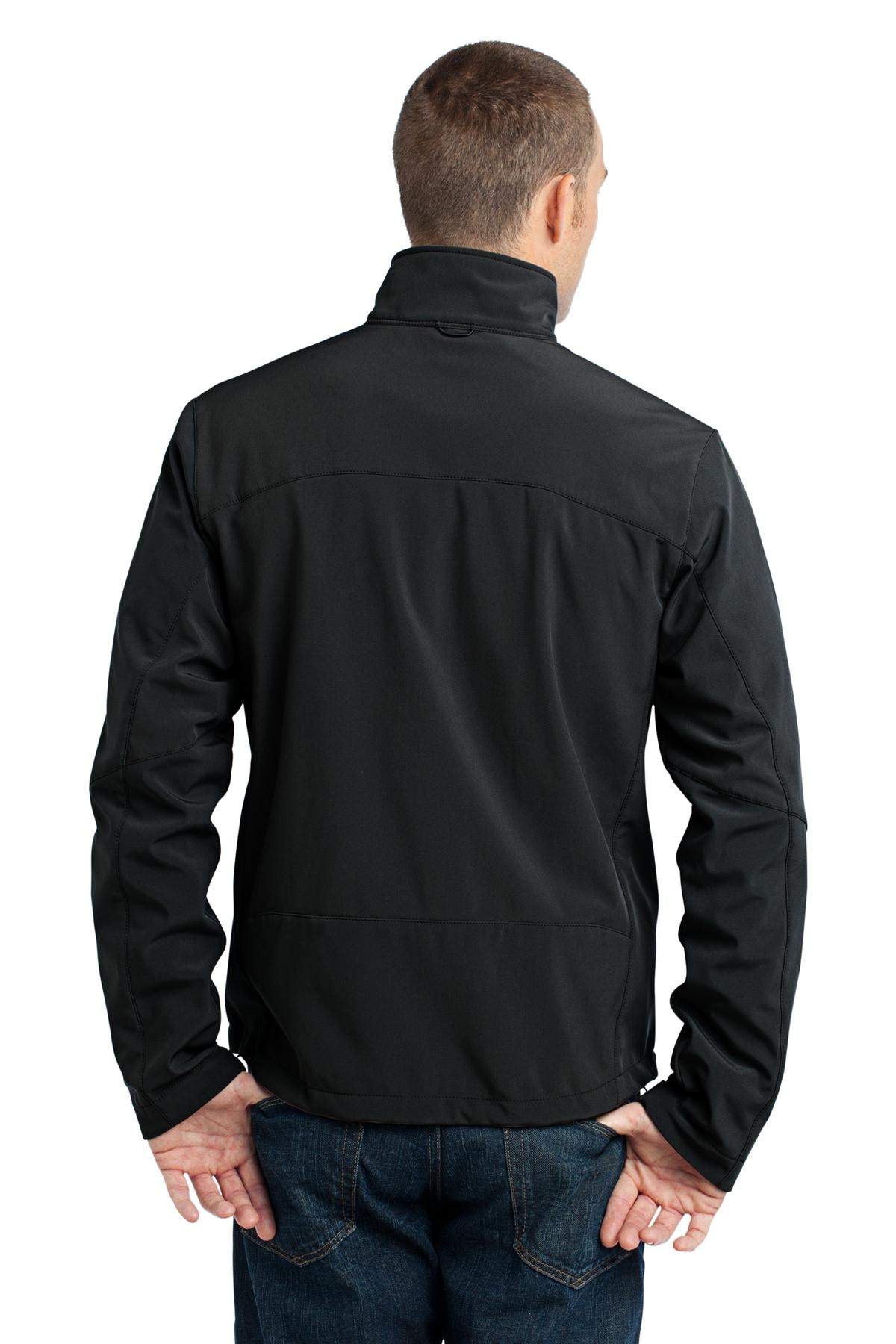 Custom Embroidered Eddie Bauer - Soft Shell Jacket. EB530,Black