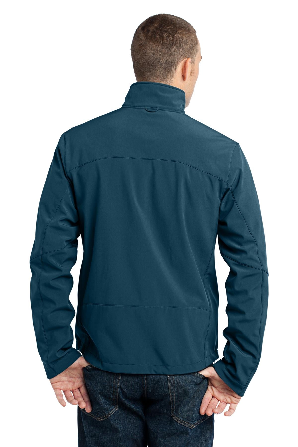 Custom Embroidered Eddie Bauer - Soft Shell Jacket. EB530,Dark Adriatic