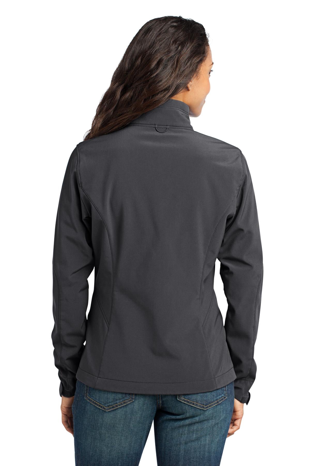 Custom Embroidered Eddie Bauer Women's Soft Shell Jacket. EB531,Grey Steel