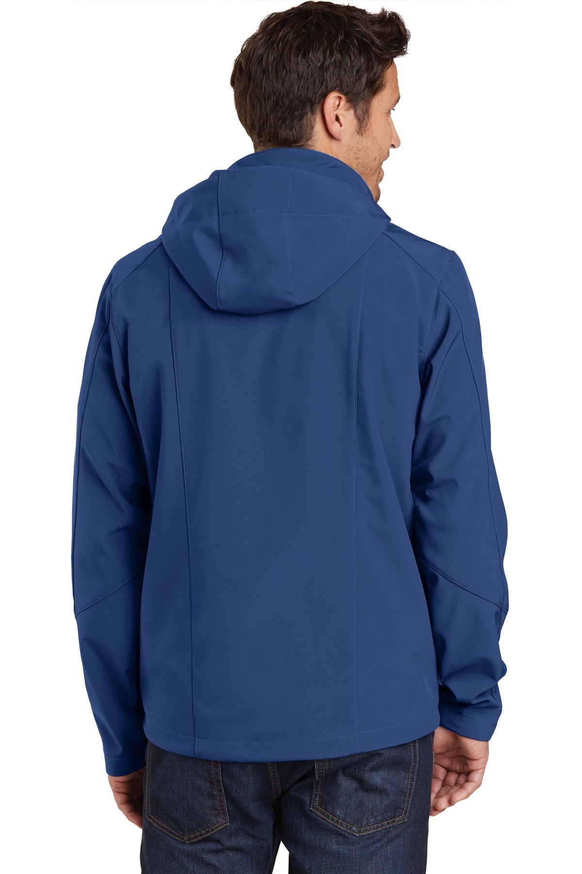 Custom Embroidered Eddie Bauer Hooded Soft Shell Parka. EB536,Admiral Blue