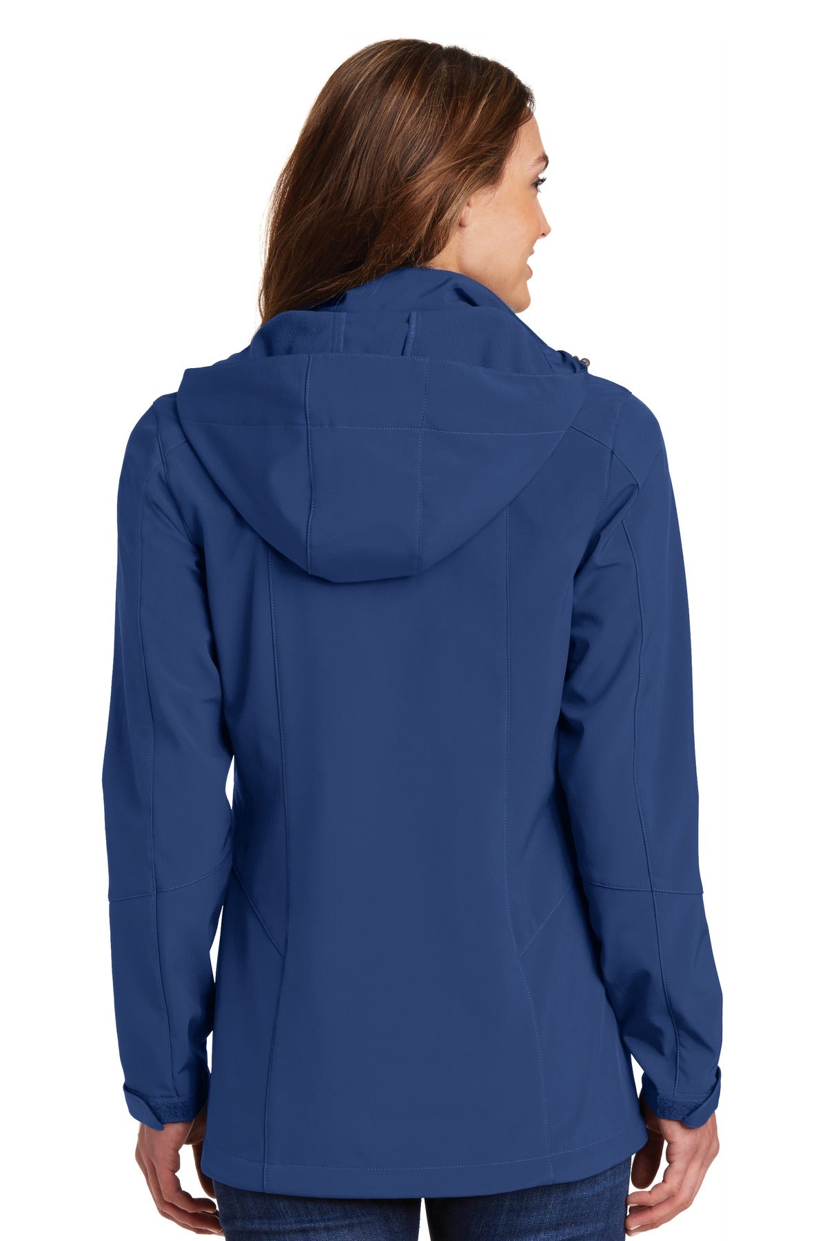 Custom Embroidered Eddie Bauer Women's Hooded Soft Shell Parka. EB537,Admiral Blue