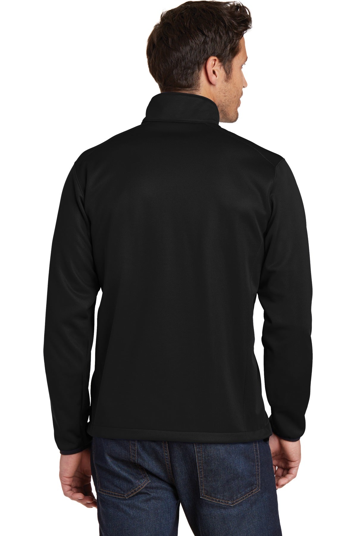 Custom Embroidered Eddie Bauer Weather-Resist Soft Shell Jacket. EB538,Black