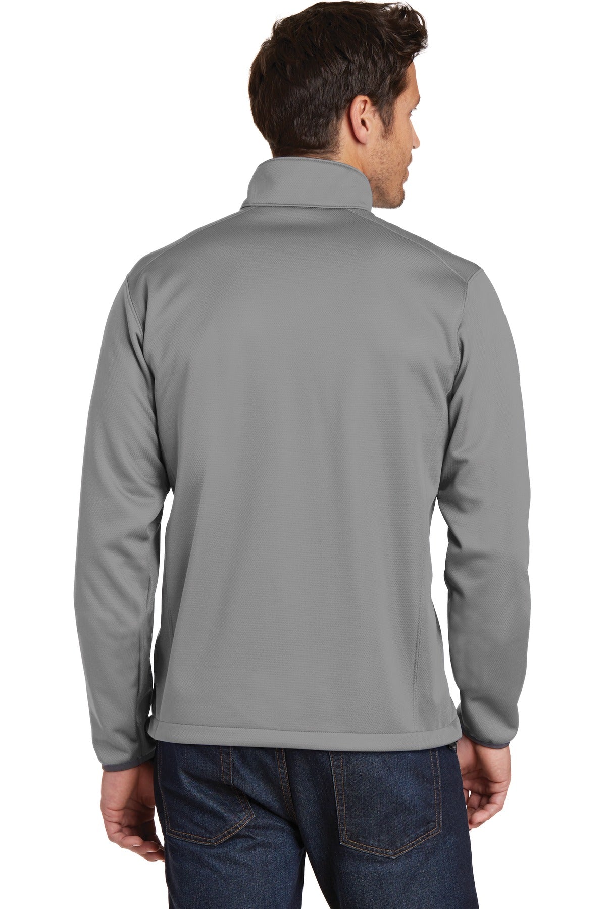 Custom Embroidered Eddie Bauer Weather-Resist Soft Shell Jacket. EB538,Chrome