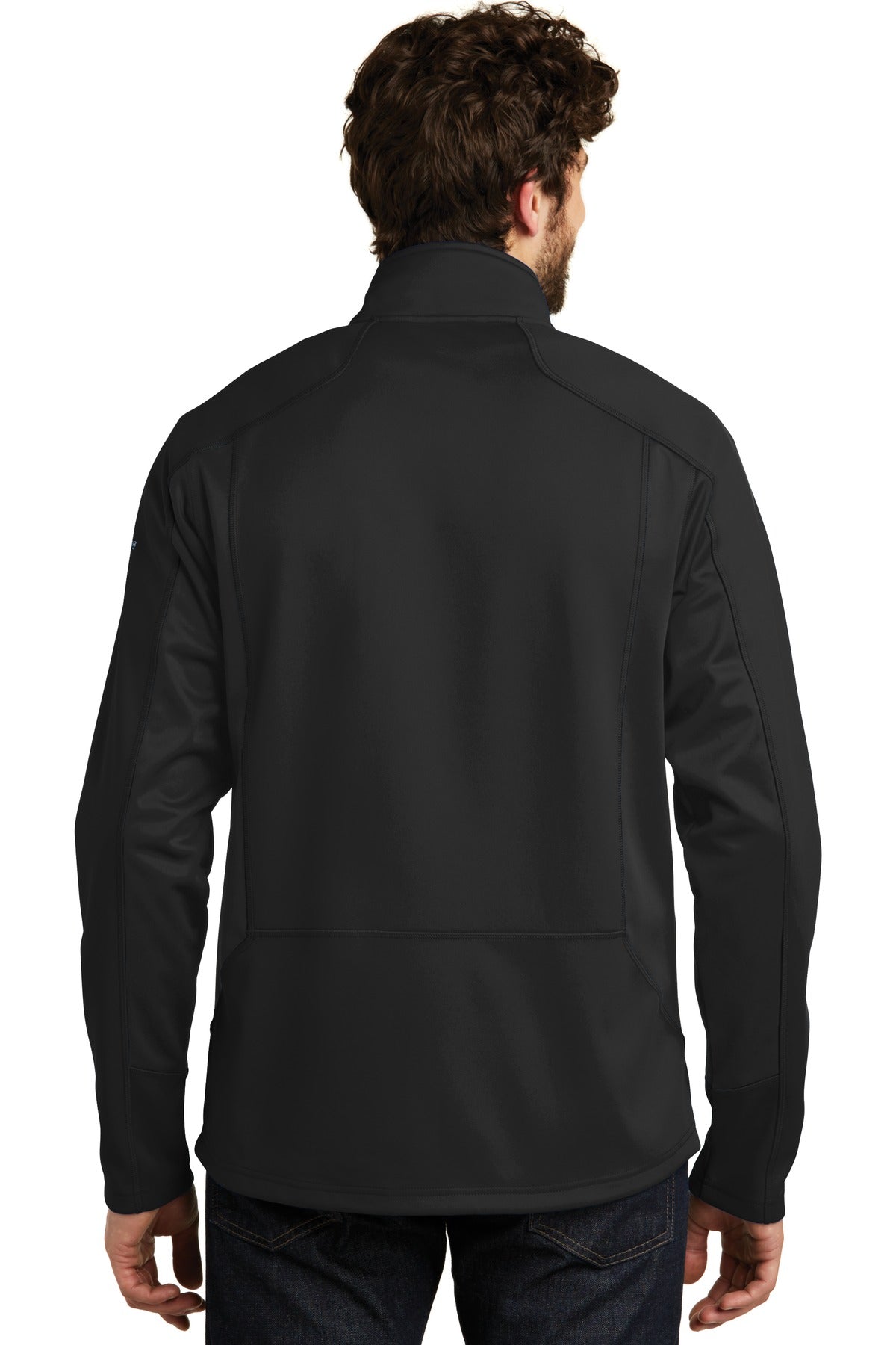 Custom Embroidered Eddie Bauer Trail Soft Shell Jacket. EB542,Black/ Black