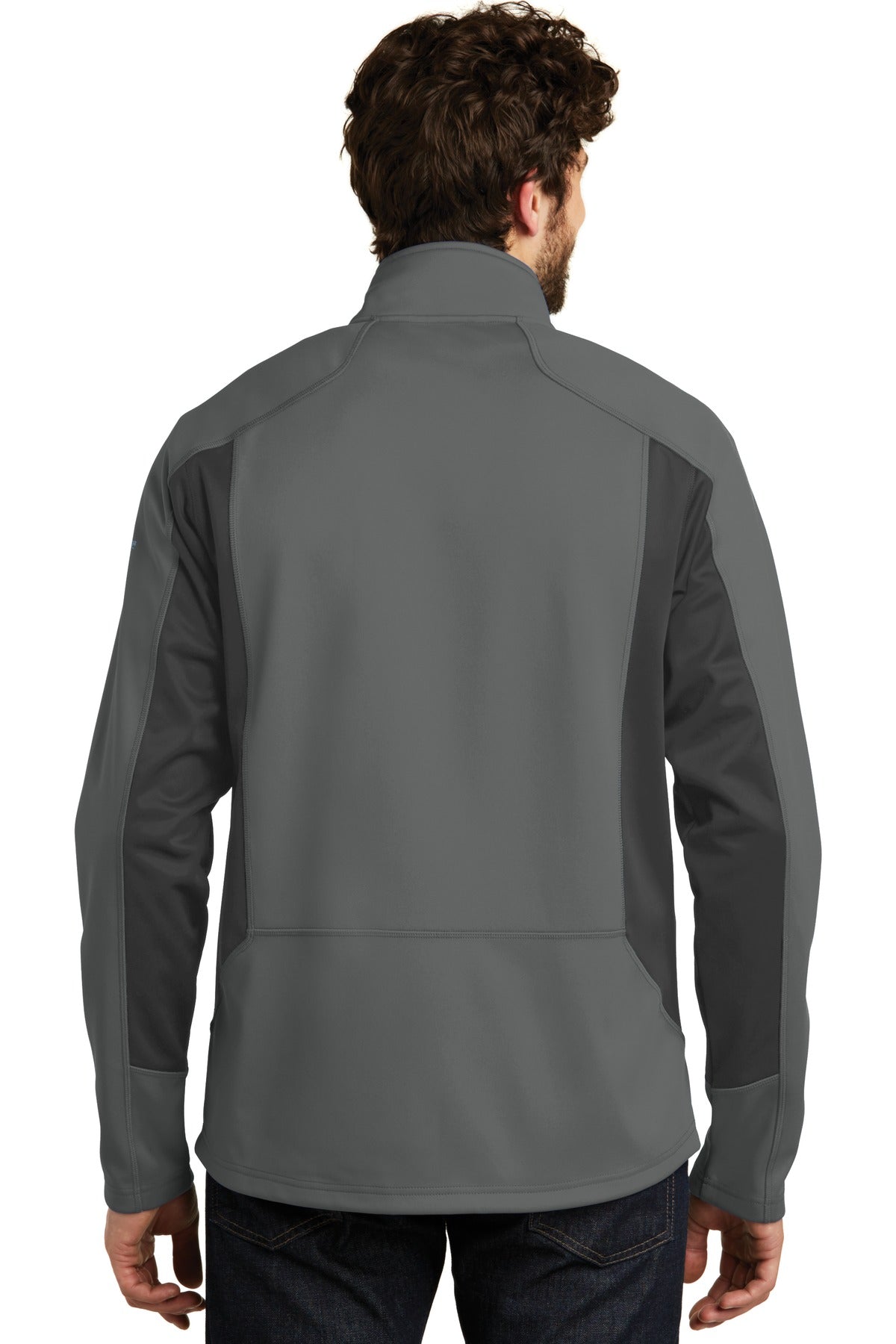 Custom Embroidered Eddie Bauer Trail Soft Shell Jacket. EB542,Metal Grey/ Grey Steel