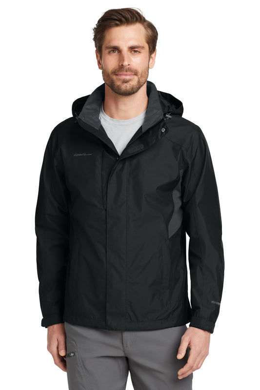 Custom Embroidered Eddie Bauer Outerwear in Black/ Steel Grey