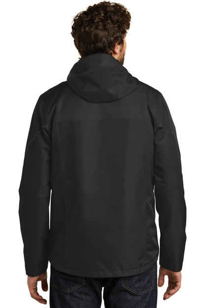 Custom Embroidered Eddie Bauer WeatherEdge Plus 3-in-1 Jacket. EB556,Black/ Black