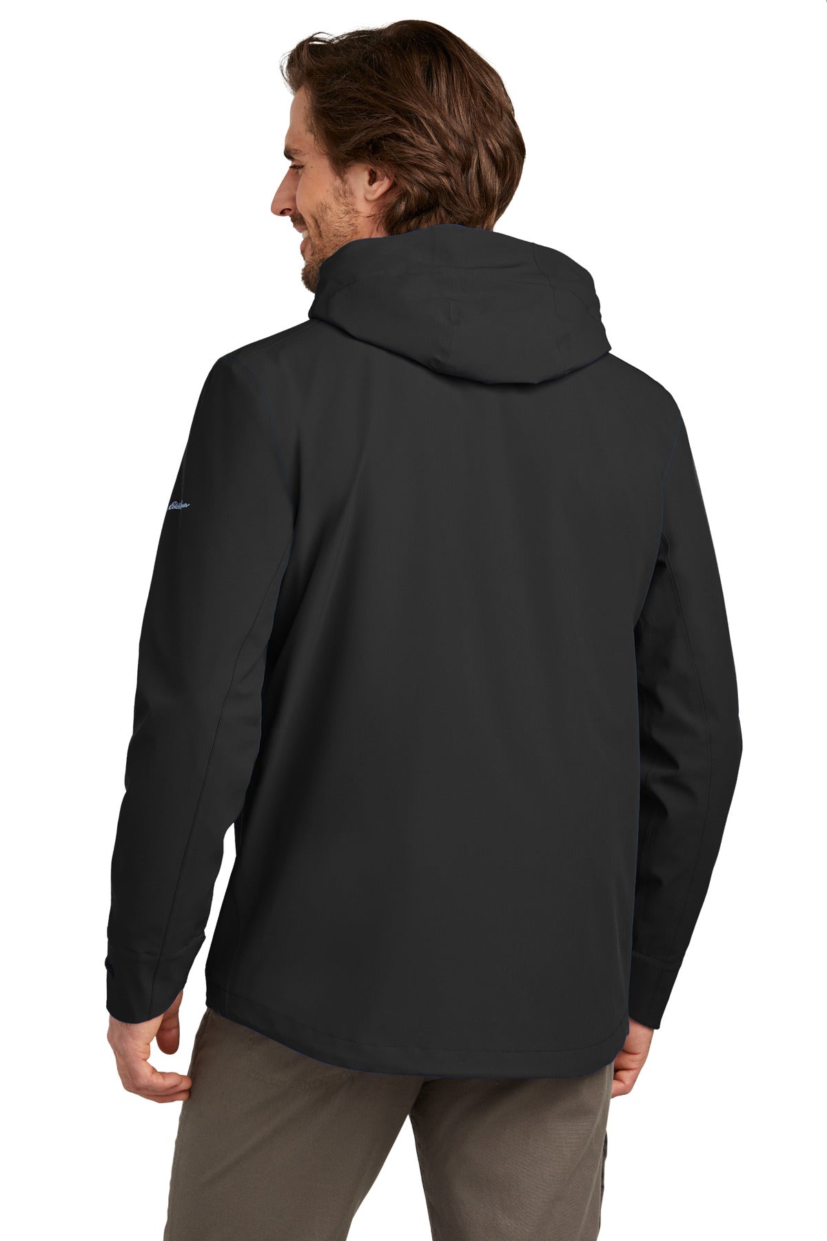 Custom Embroidered Eddie Bauer WeatherEdge Plus Jacket EB560,Deep Black