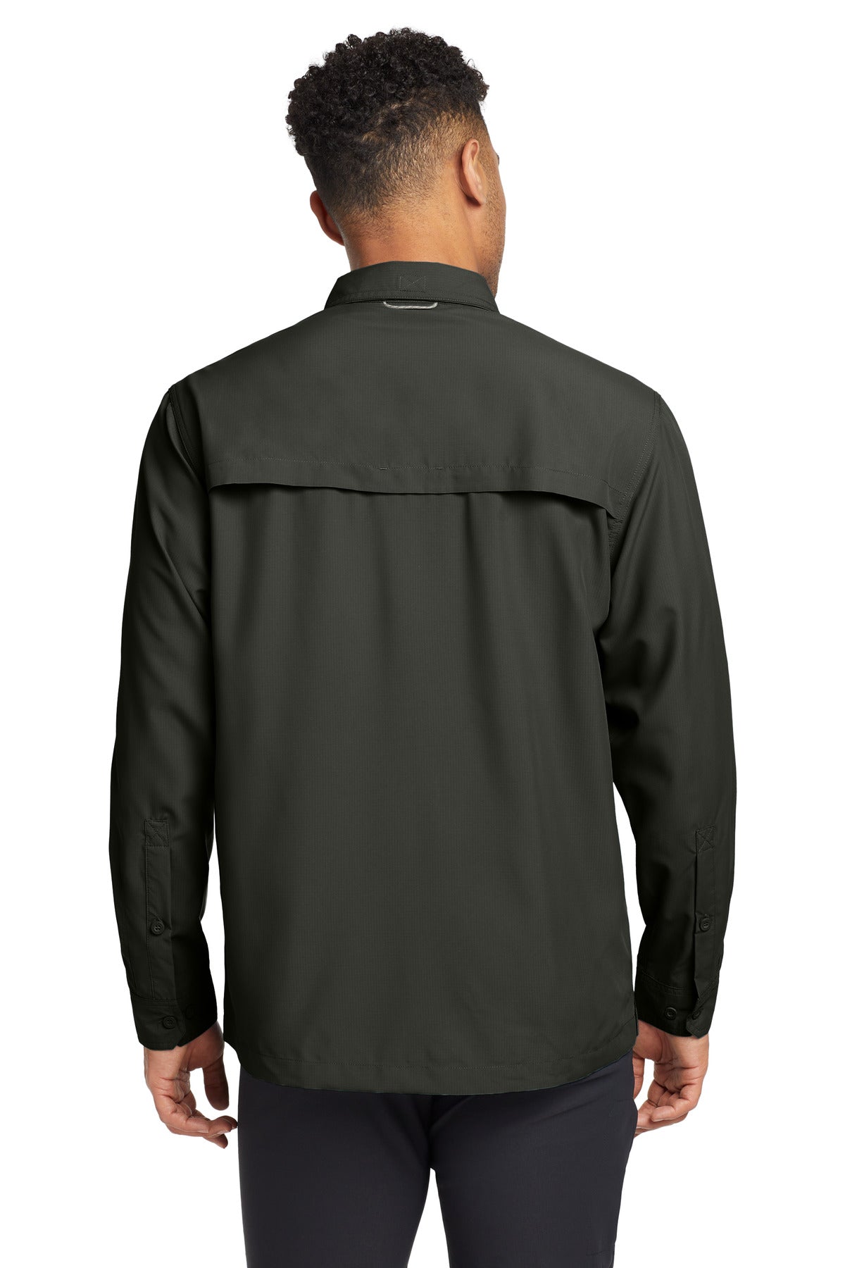 Custom Embroidered Eddie Bauer - Long Sleeve Performance Fishing Shirt. EB600,Boulder