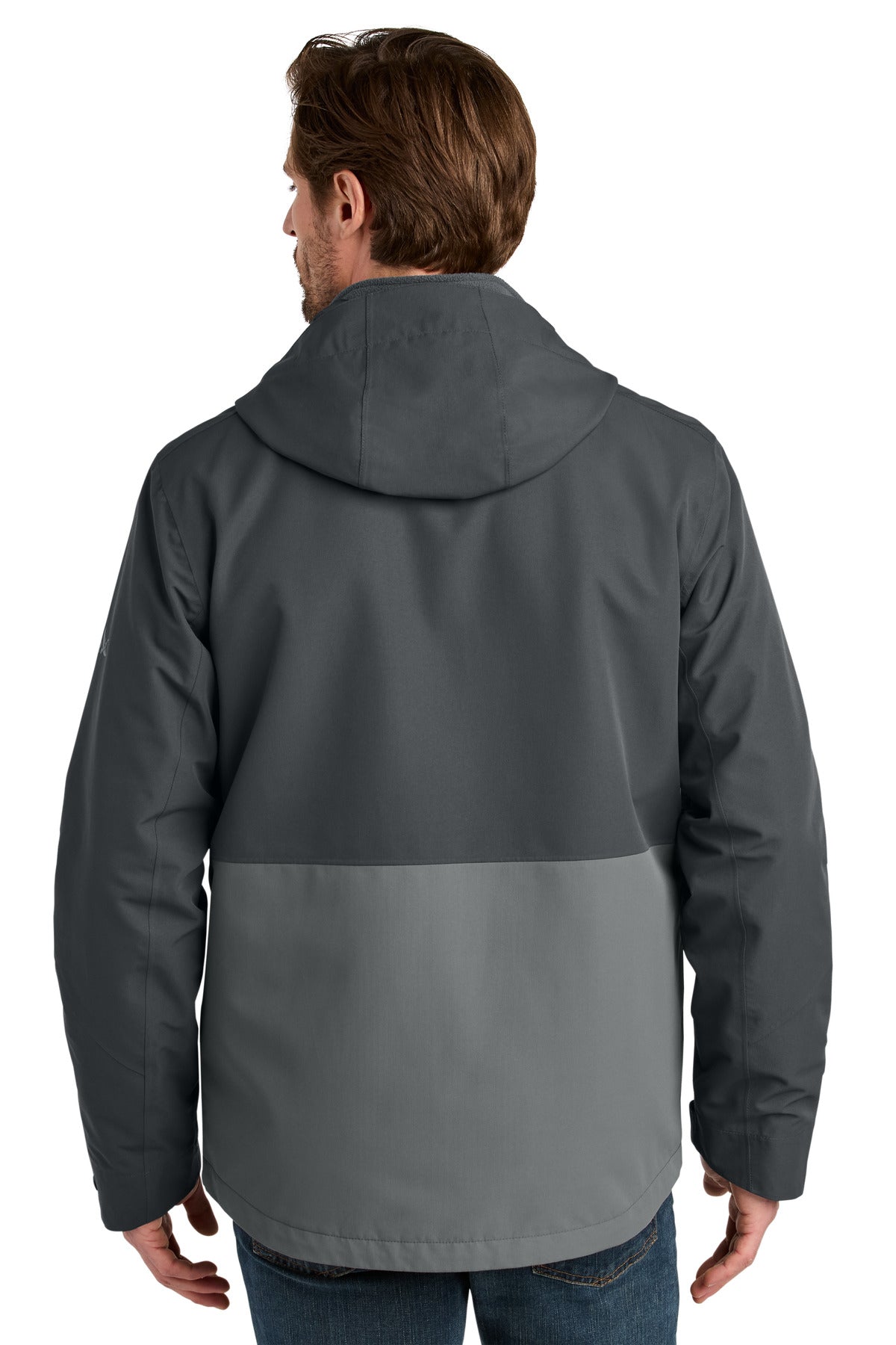 Custom Embroidered Eddie Bauer Outerwear in Grey Steel/ Metal Grey
