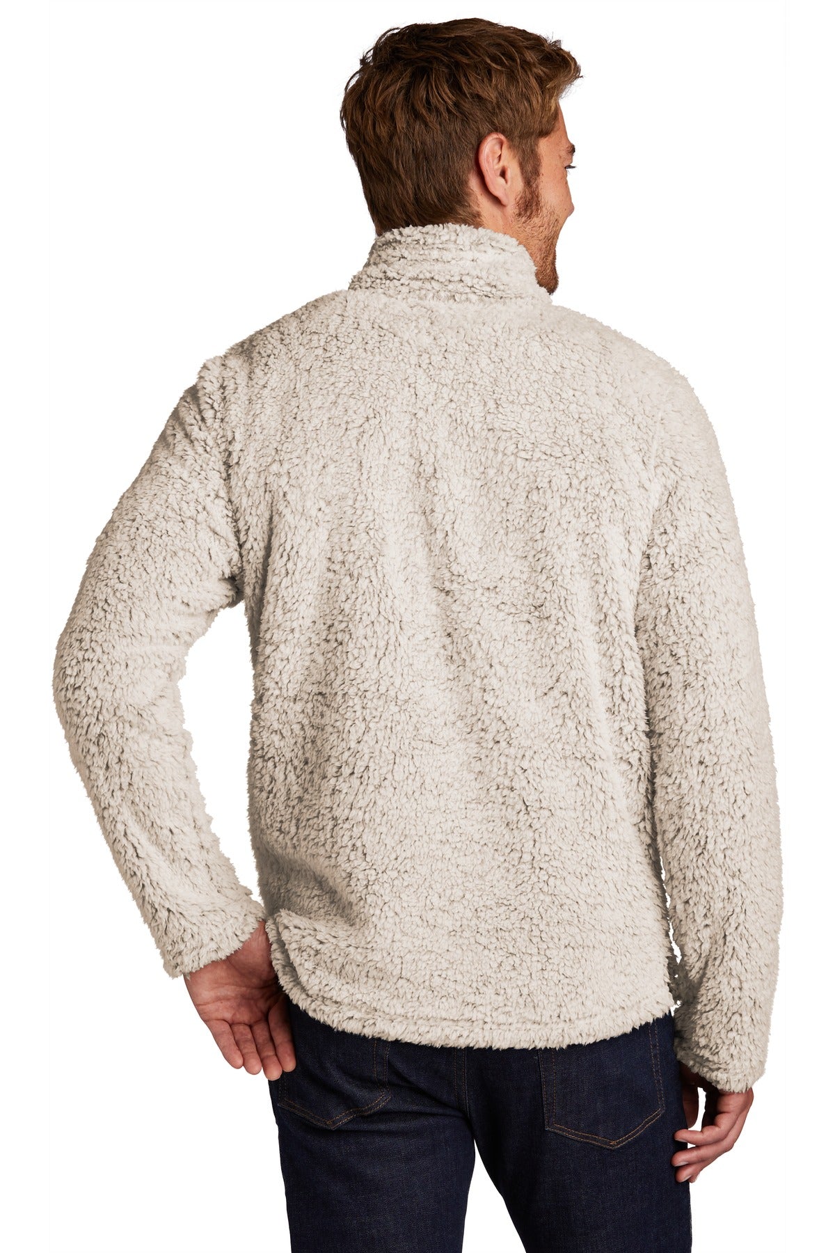 Custom Embroidered Port Authority  Cozy 1/4-Zip Fleece F130,Oatmeal Heather