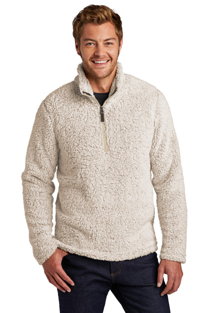 Custom Embroidered Port Authority Sweatshirts in Oatmeal Heather