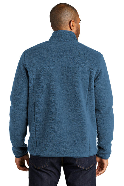 Custom Embroidered Port Authority Camp Fleece Snap Pullover F140,Regatta Blue