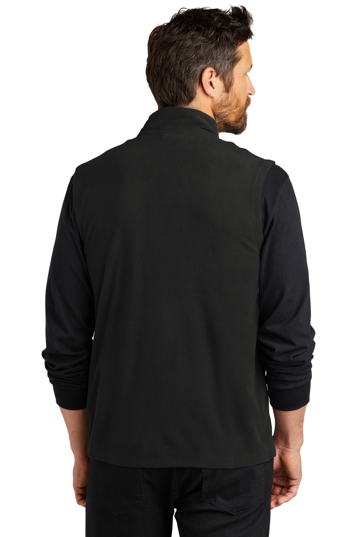Custom Embroidered Port Authority Accord Microfleece Vest F152,Black