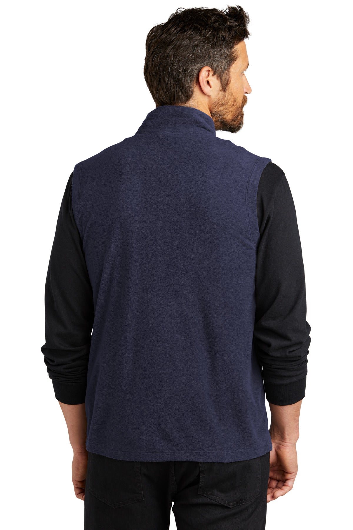 Custom Embroidered Port Authority Accord Microfleece Vest F152,Navy