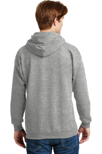 Custom Embroidered Hanes Ultimate Cotton - Pullover Hooded Sweatshirt.  F170,Light Steel