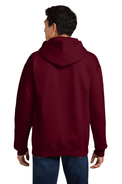 Custom Embroidered Hanes Ultimate Cotton - Pullover Hooded Sweatshirt.  F170,Maroon