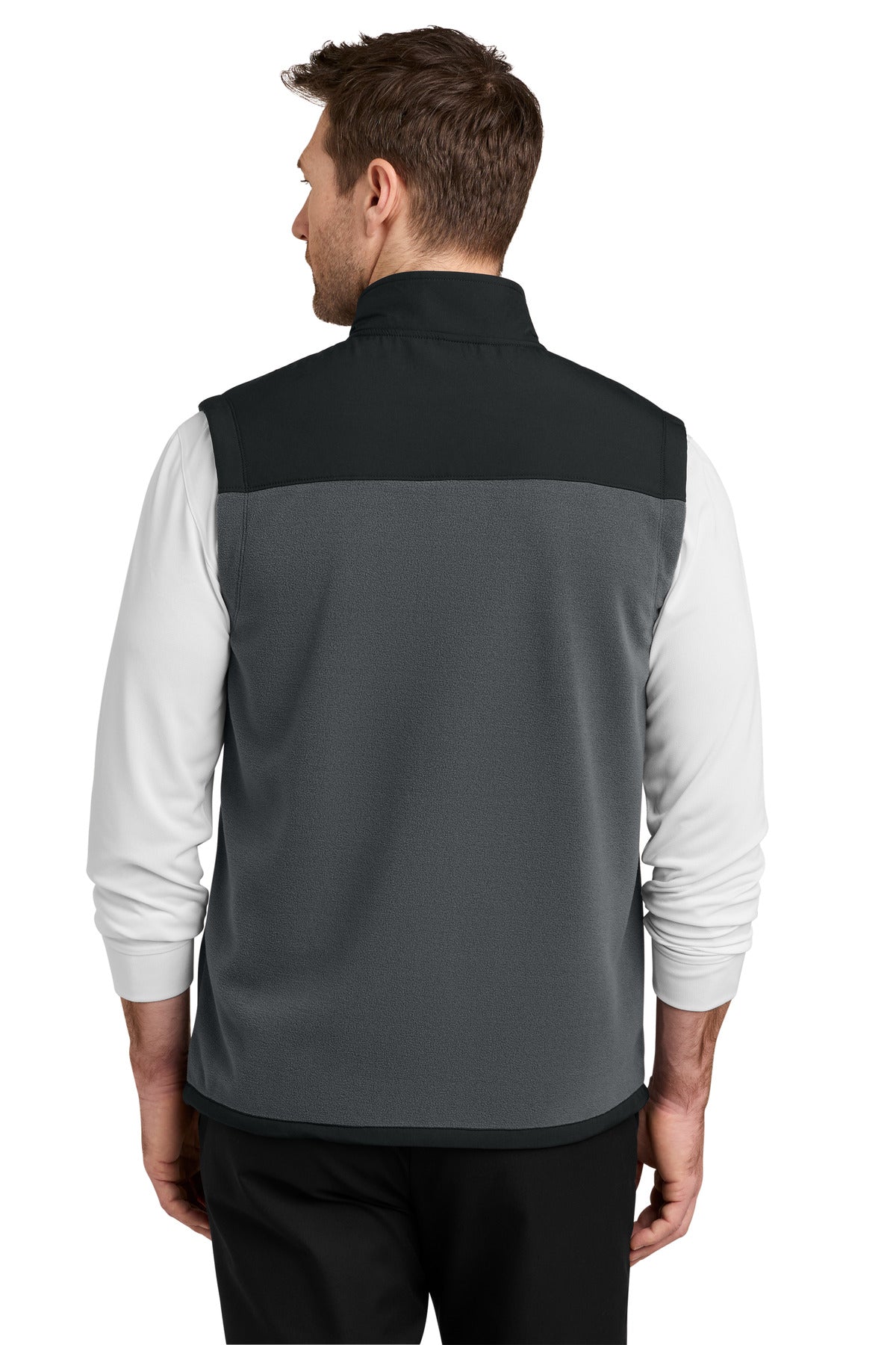 Custom Embroidered Port Authority Outerwear in Iron Grey/ Black