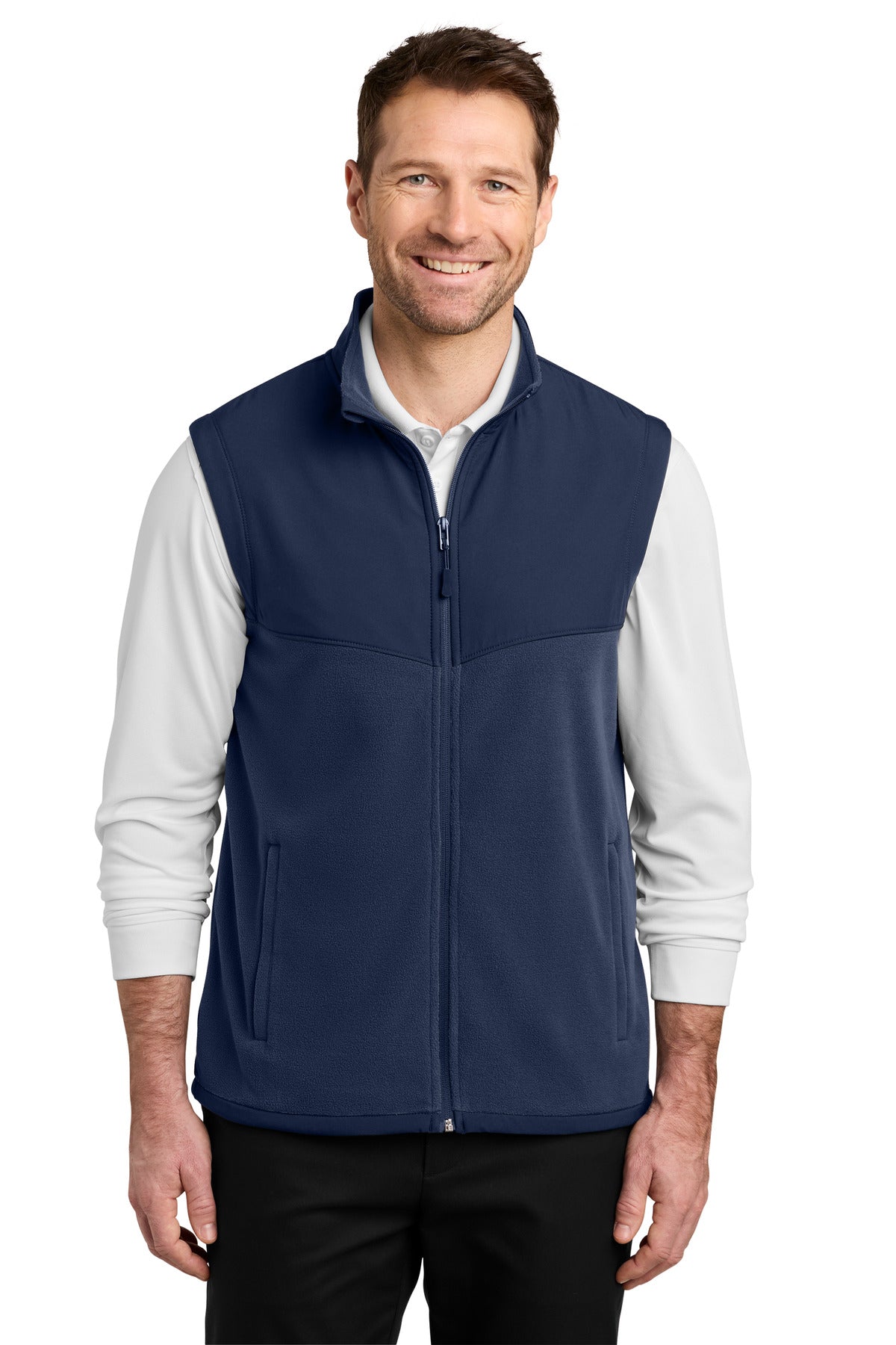 Custom Embroidered Port Authority Outerwear in True Navy