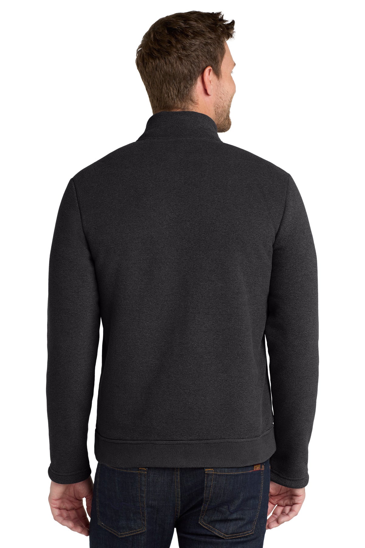 Custom Embroidered Port Authority  Ultra Warm Brushed Fleece Jacket. F211,Graphite/ Deep Black
