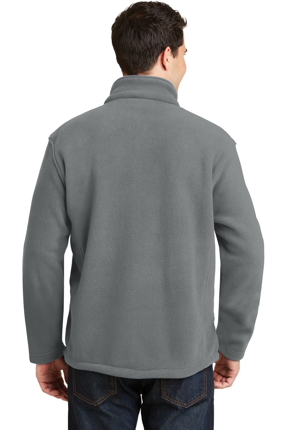 Custom Embroidered Port Authority Value Fleece Jacket. F217,Deep Smoke