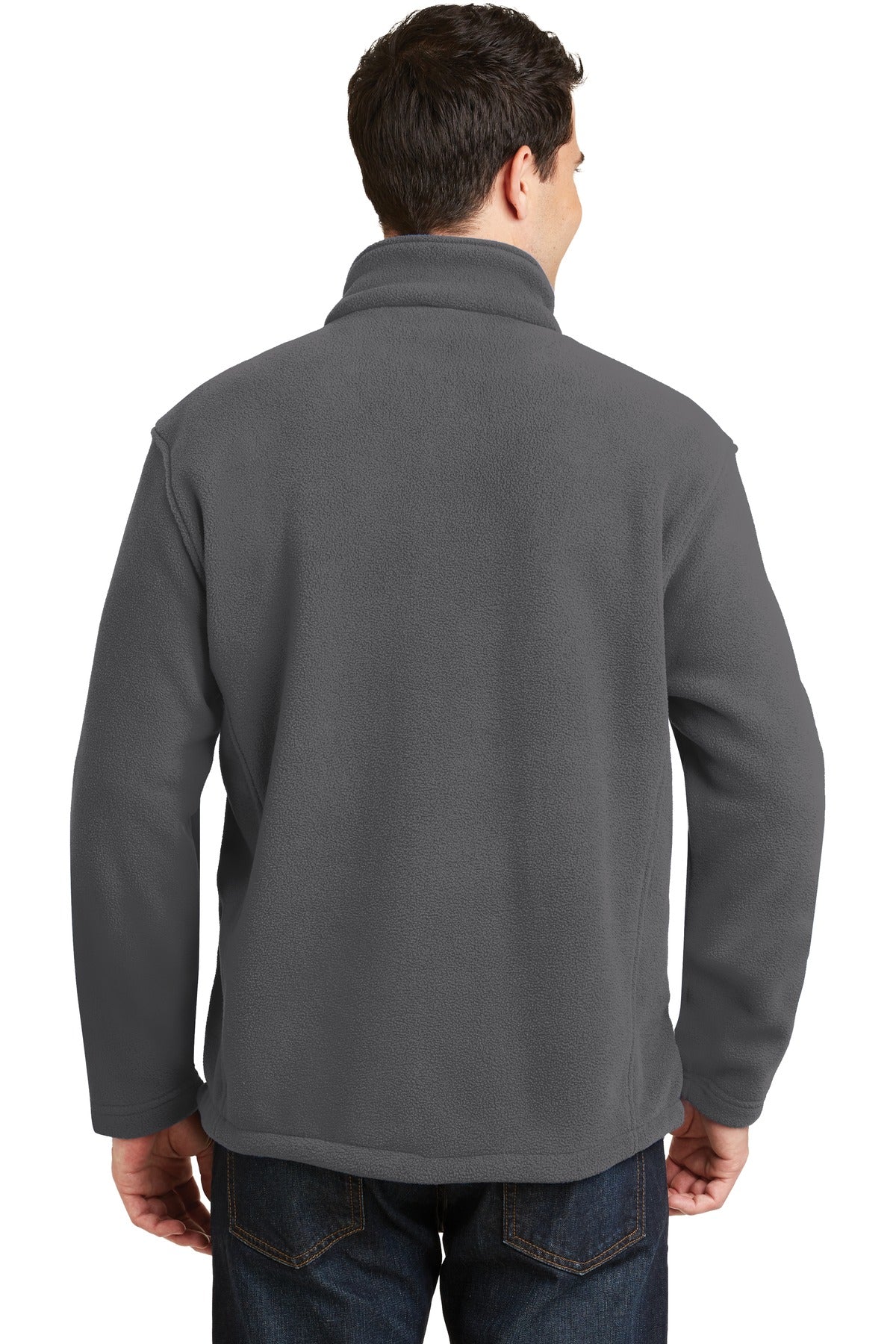 Custom Embroidered Port Authority Value Fleece Jacket. F217,Iron Grey