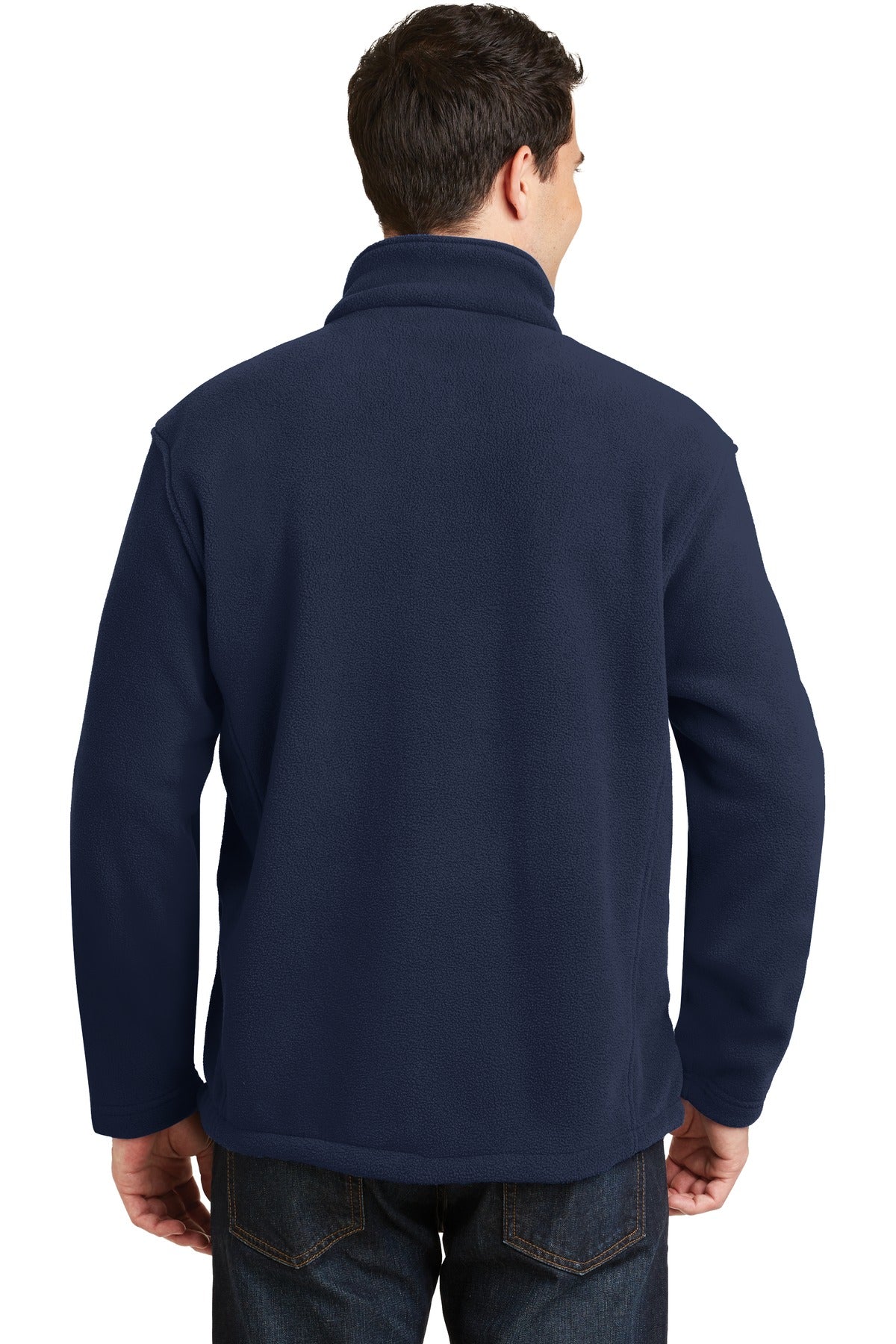 Custom Embroidered Port Authority Value Fleece Jacket. F217,True Navy