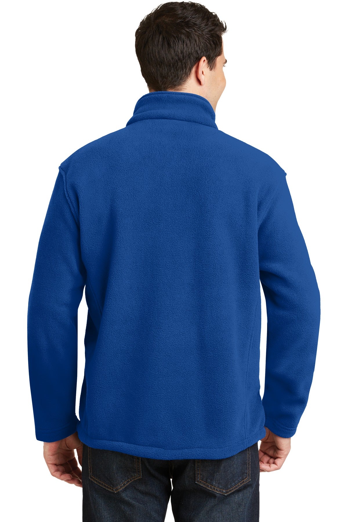 Custom Embroidered Port Authority Value Fleece Jacket. F217,True Royal