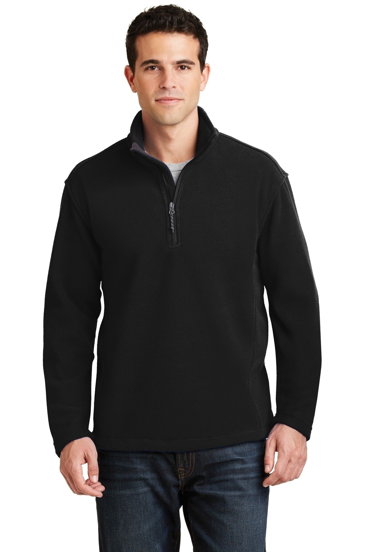 Custom Embroidered Port Authority Sweatshirts in Black