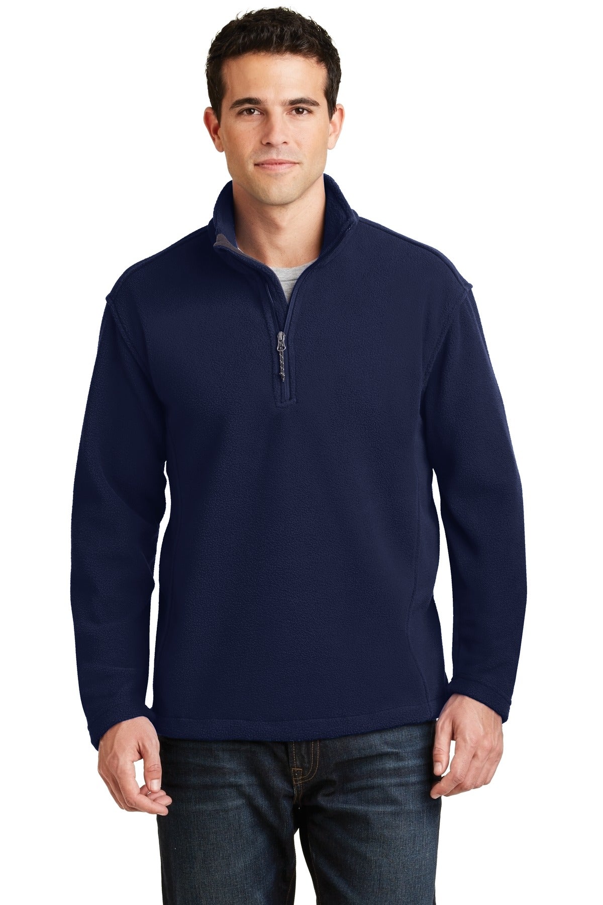 Custom Embroidered Port Authority Sweatshirts in True Navy