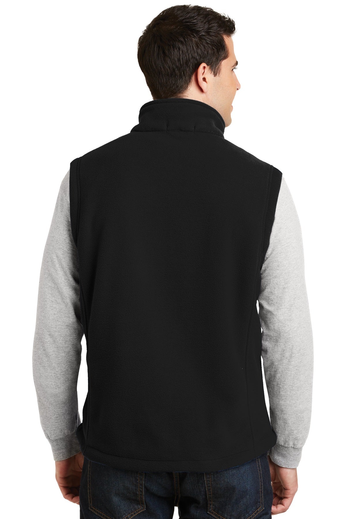 Custom Embroidered Port Authority Value Fleece Vest. F219,Black