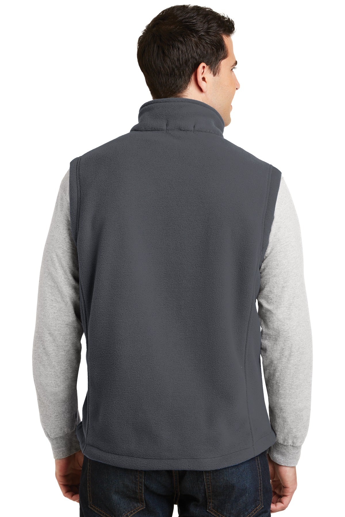 Custom Embroidered Port Authority Value Fleece Vest. F219,Iron Grey