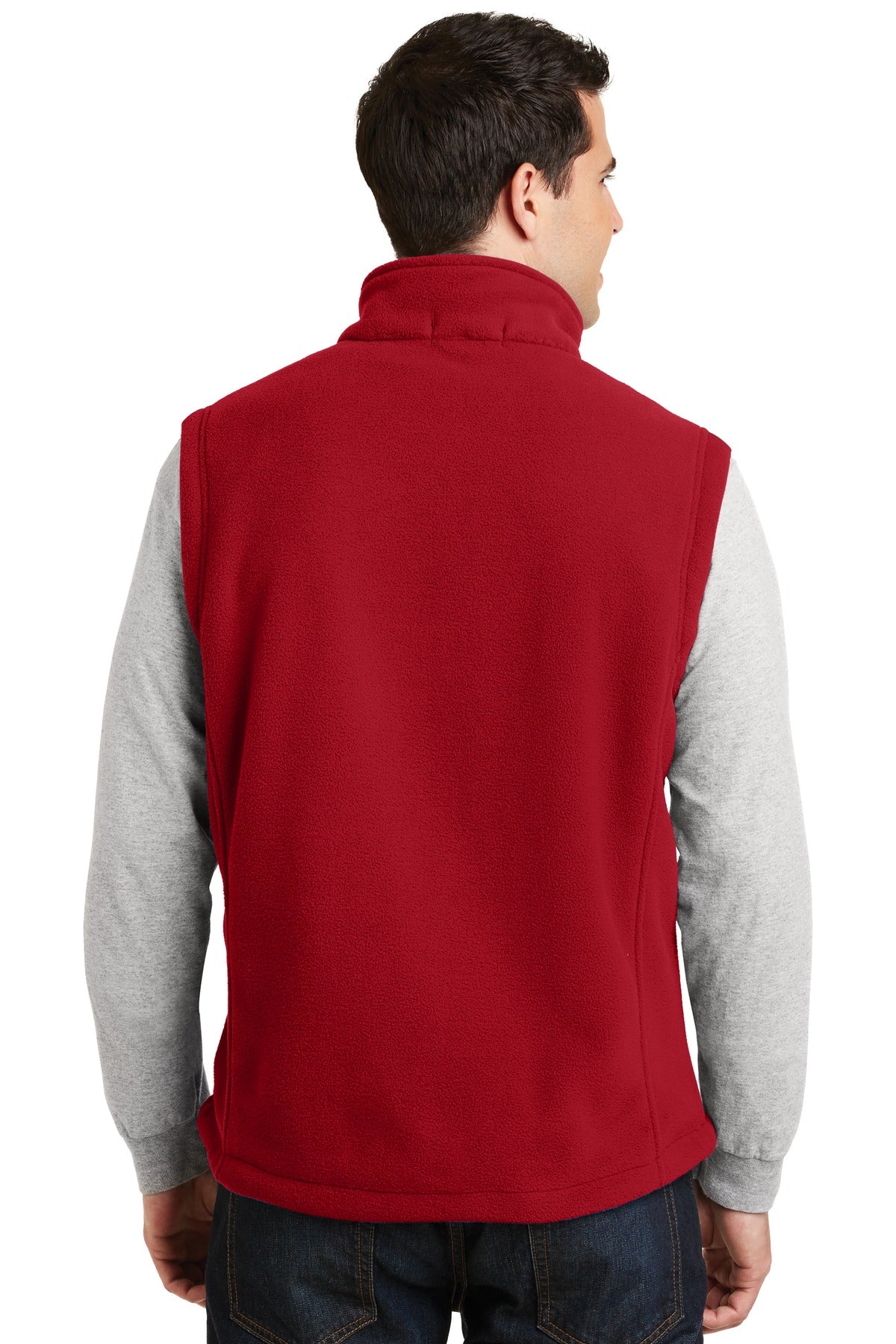 Custom Embroidered Port Authority Value Fleece Vest. F219,True Red